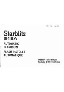 Starblitz 218 A manual. Camera Instructions.